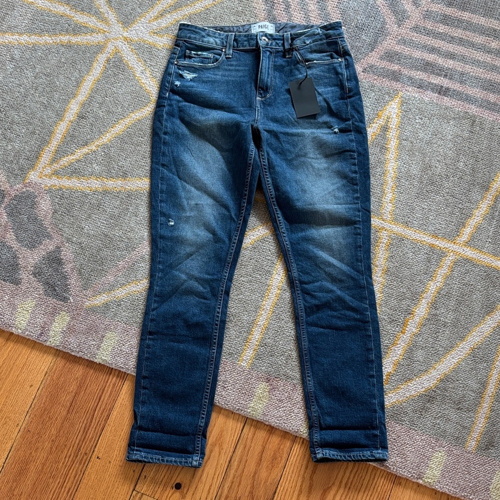 PAIGE Dark Blue Skinny Jeans